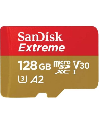 SanDisk Extreme microSD UHS I Card 128GB for 4K Video 190MB/s Read. 90MB/s Write