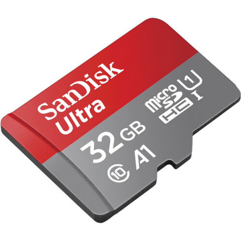 SanDisk Ultra microSDHC. 32GB. U1. C10. A1. UHS-1. 120MB/s R. 4x6. 10Y