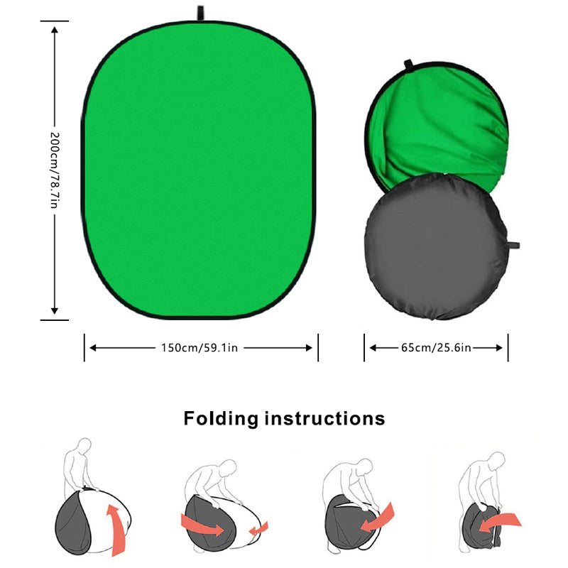 E-Image RE2010 Collapsible Green Screen