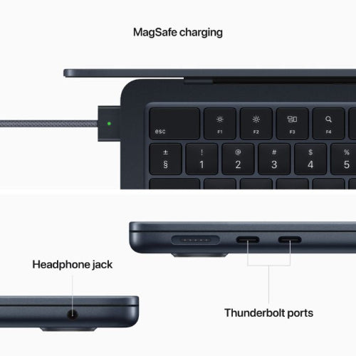 Apple 13-inch MacBook Air: Apple M2 chip with 8-core CPU and 8-core GPU. 16GB. 256GB - Midnight