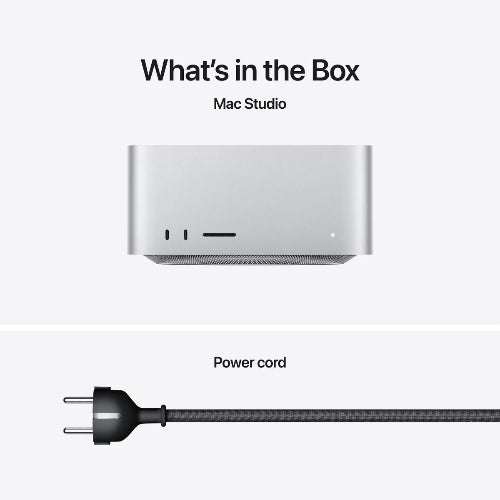 Apple Mac Studio: Apple M4 Max chip with 14‑core CPU. 32‑core GPU. 36GB. 512GB