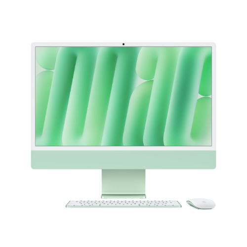 Apple 24-inch iMac with Retina 4.5K display: Apple M4 chip with 10‑core CPU and 10‑core GPU. 16GB. 512GB SSD - Green
