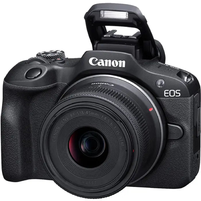 Canon EOS R100 Mirrorless Camera with RF-S 18-45mm Lens Travel Kit