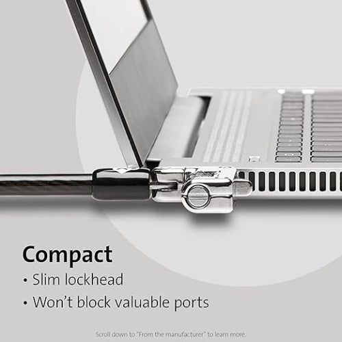 Kensington Slim NanoSaver Combination Laptop Locks for Specific HP/Lenovo (Nano Slot) Models