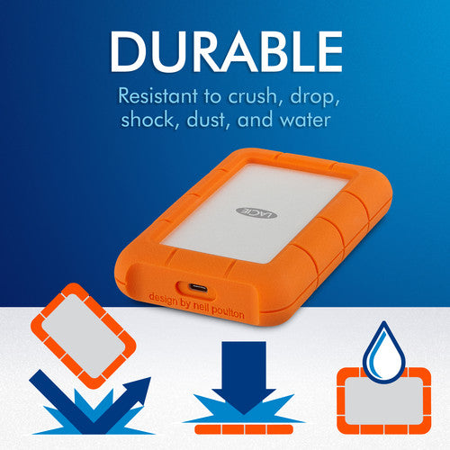 Seagate LaCie 5TB Rugged Mini USB-C Hard Drive