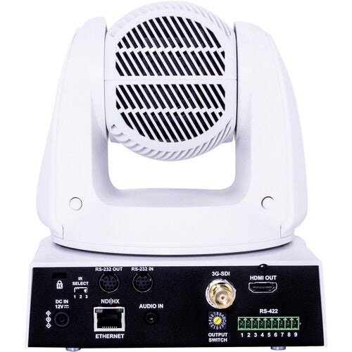 Marshall 4K (UHD30) NDI PTZ Camera with 4.6mm-135mm 30x Zoom – 3G-SDI, HDMI & NDI|HX2 Outputs (White)