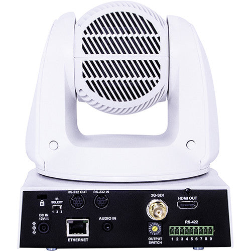 Marshall 4K (UHD30) PTZ Camera with 4.8mm-120.5mm 25x Zoom – 3G-SDI, HDMI & IP Outputs (White)