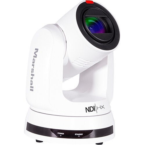 Marshall 4K (UHD60) NDI PTZ Camera with 6.5mm-202mm 30x Zoom – 12G-SDI, HDMI & NDI|HX Outputs (White) [Limited Quantaties]