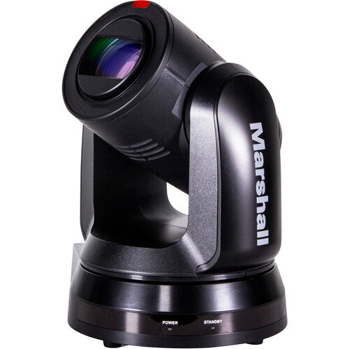 Marshall 4K (UHD60) PTZ Camera with 6.5mm-202mm 30x Zoom – 12G-SDI, HDMI & IP Outputs (Black)