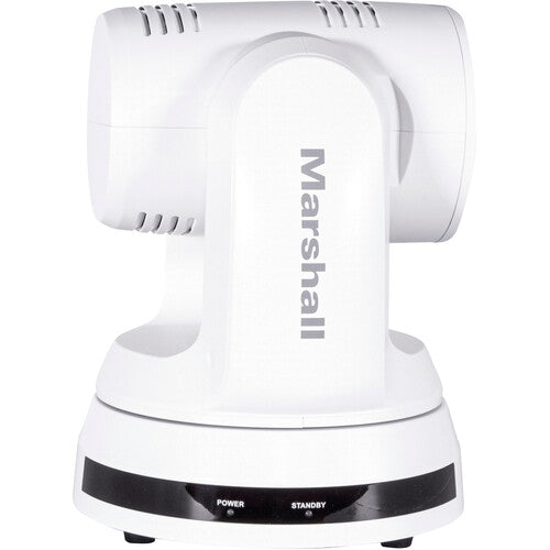 Marshall 4K (UHD60) PTZ Camera with 6.5mm-202mm 30x Zoom – 12G-SDI, HDMI & IP Outputs (White)