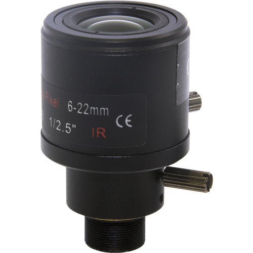 Marshall 6-22mm F1.6 5MP M12 Mount Varifocal Lens (AOV approx. 46 - 16°)
