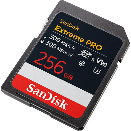 SanDisk Extreme PRO 256GB V90 UHS-II SD cards, 300/300MB/s,V90,C10,U3,UHS-II 8K Video