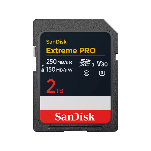SanDisk Extreme PRO® SDXC™ UHS-I Card, 2TB Up to 250MB/s Read & 150MB/s Write