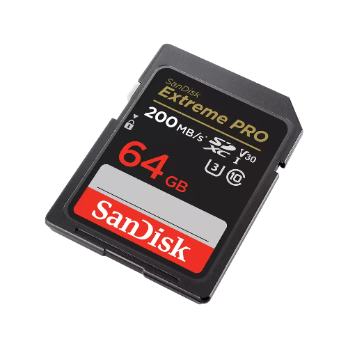SanDisk Extreme Pro SD UHS I 64GB Card for 4K Video 200MB/s Read & 90MB/s Write