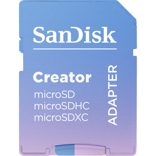 SanDisk Creator microS Card UHS-I with Adapter 256GB Up to 190MB/s read, Up to 130MB/s Write