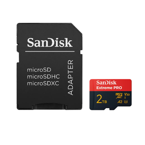 SanDisk Extreme PRO microSDXC™ UHS-I Card 2TB, Up to 250MB/s Read; Up to 150MB/s Write