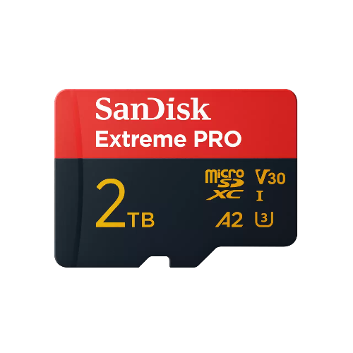SanDisk Extreme PRO microSDXC™ UHS-I Card 2TB, Up to 250MB/s Read; Up to 150MB/s Write