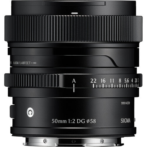 SIGMA LENS  50MM F/2 DG (C)  (BK) F/L-MOUNT