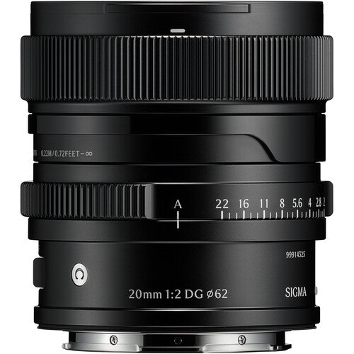 SIGMA LENS  20MM F/2 DG (C) (BK) F/L-MOUNT