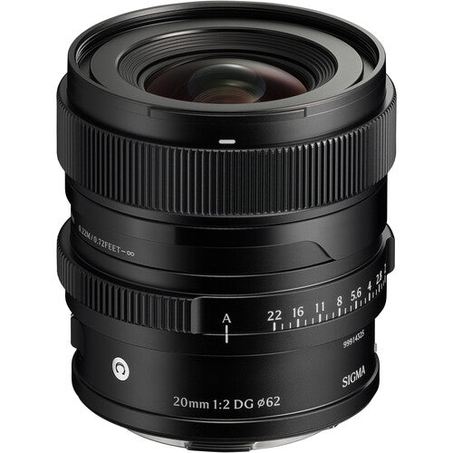 SIGMA LENS  20MM F/2 DG (C) (BK) F/L-MOUNT