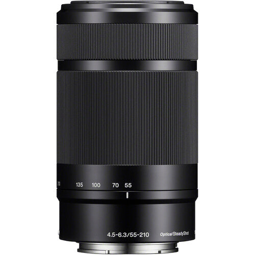 Sony E 55-210mm f/4.5-6.3 OSS Lens - Black