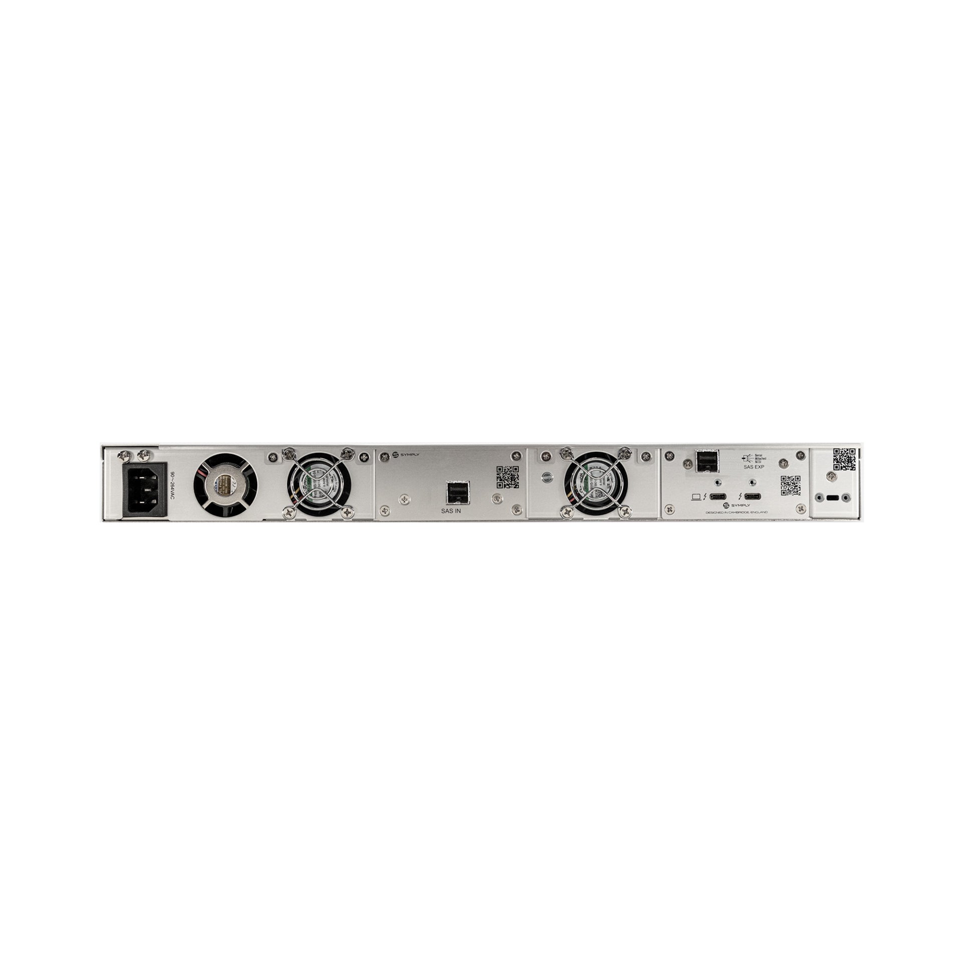 SymplyPRO LTO 1RU LTO-8 Thunderbolt 3 & SAS HH inc DC&CC; 2m Active Cable 3Yr