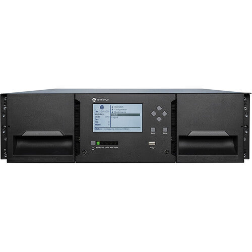 SymplyPRO XTL 40 Slot 3U Library 1 x LTO-9 Half-Height Tape Drive; 2x10Gb iSCSI Rackmount Kit 3Yrs