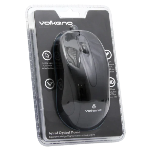 Volkano Earth Series Wired Mouse BLISTER PACKAGING