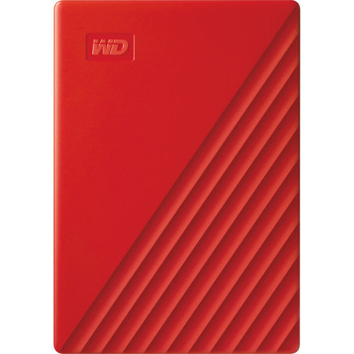WD MY PASSPORT 2TB RED WORLDWIDE Hard Drive USB 3.2 Gen 1