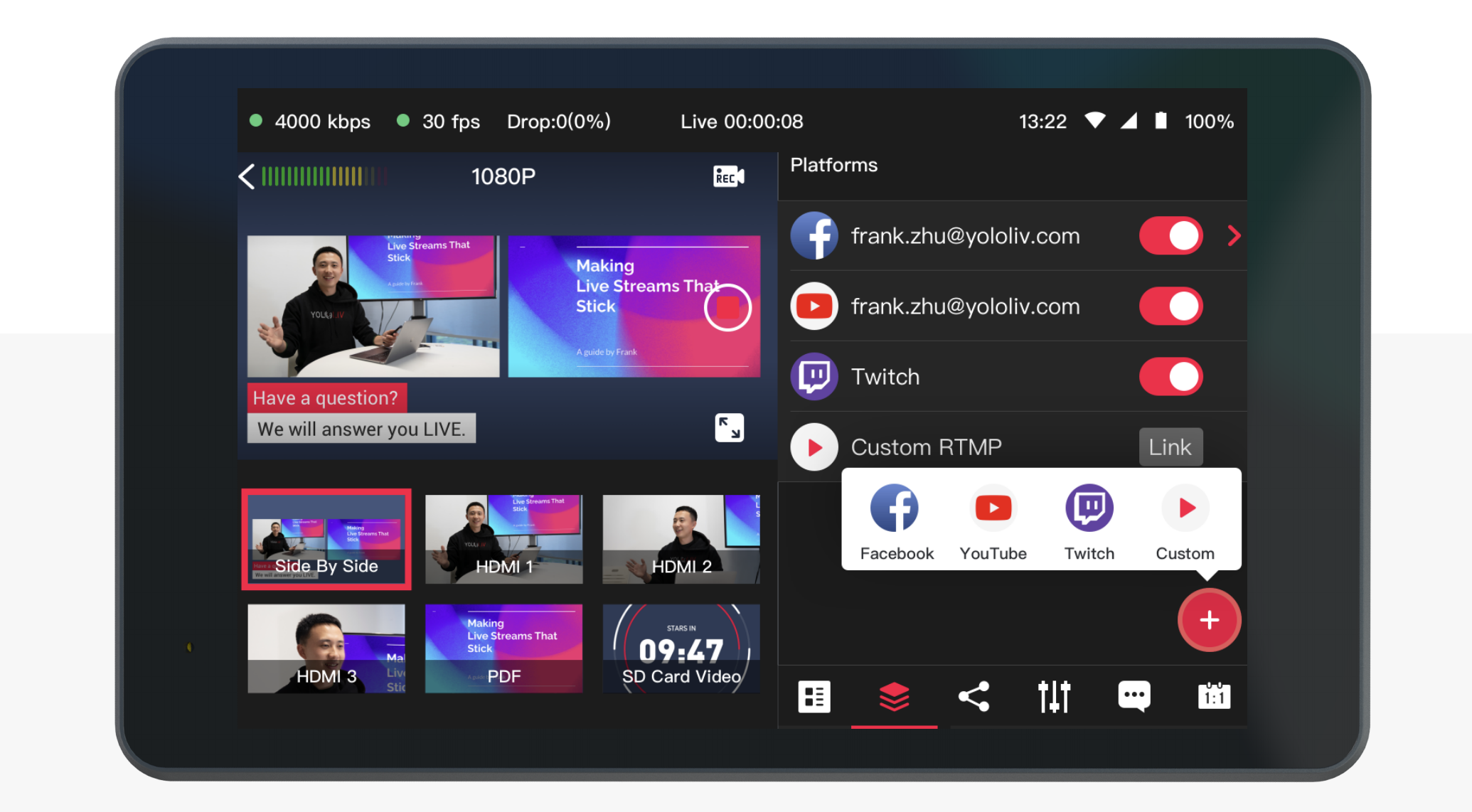 YoloLiv YoloBox Pro Portable Multi-Camera Streaming Encoder