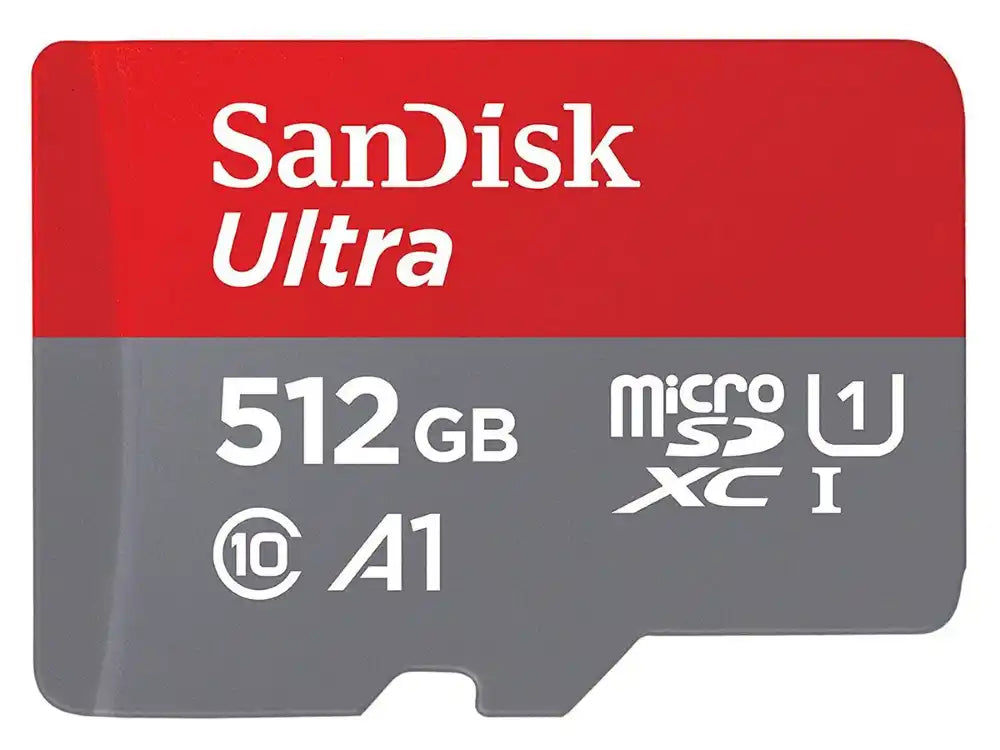 Sandisk MICROSDXC FOR NINTENDO COBRANDED 512GB. V30. U3. C10. A1. UHS-1. 100MB/s R. 90MB/s W