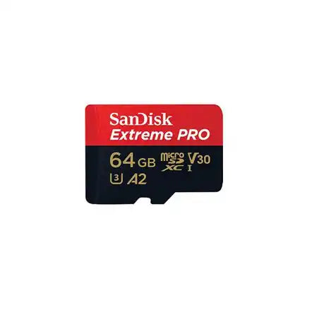 SanDisk Extreme Pro microSD UHS I Card 64GB for 4K Video 200MB/s Read. 90MB/s Write