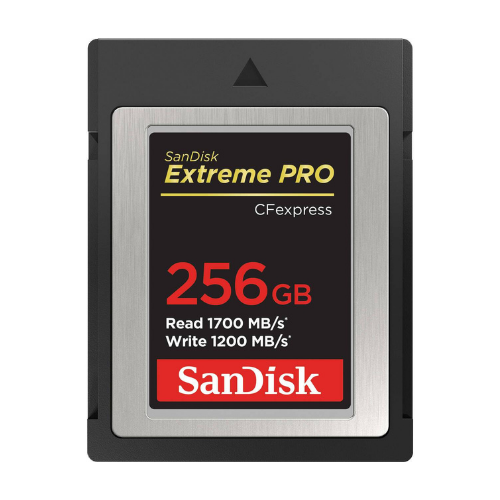 SanDisk Extreme PRO CFexpress™ Card Type B. 256GB. 1700MB/s Read. 1200MB/s Write