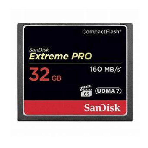 Sandisk Extreme Pro CF 32GB. 160MB/s. 1067X