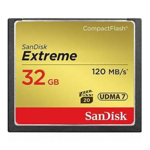 Sandisk Extreme CF 32GB. 120MB/s. 800X